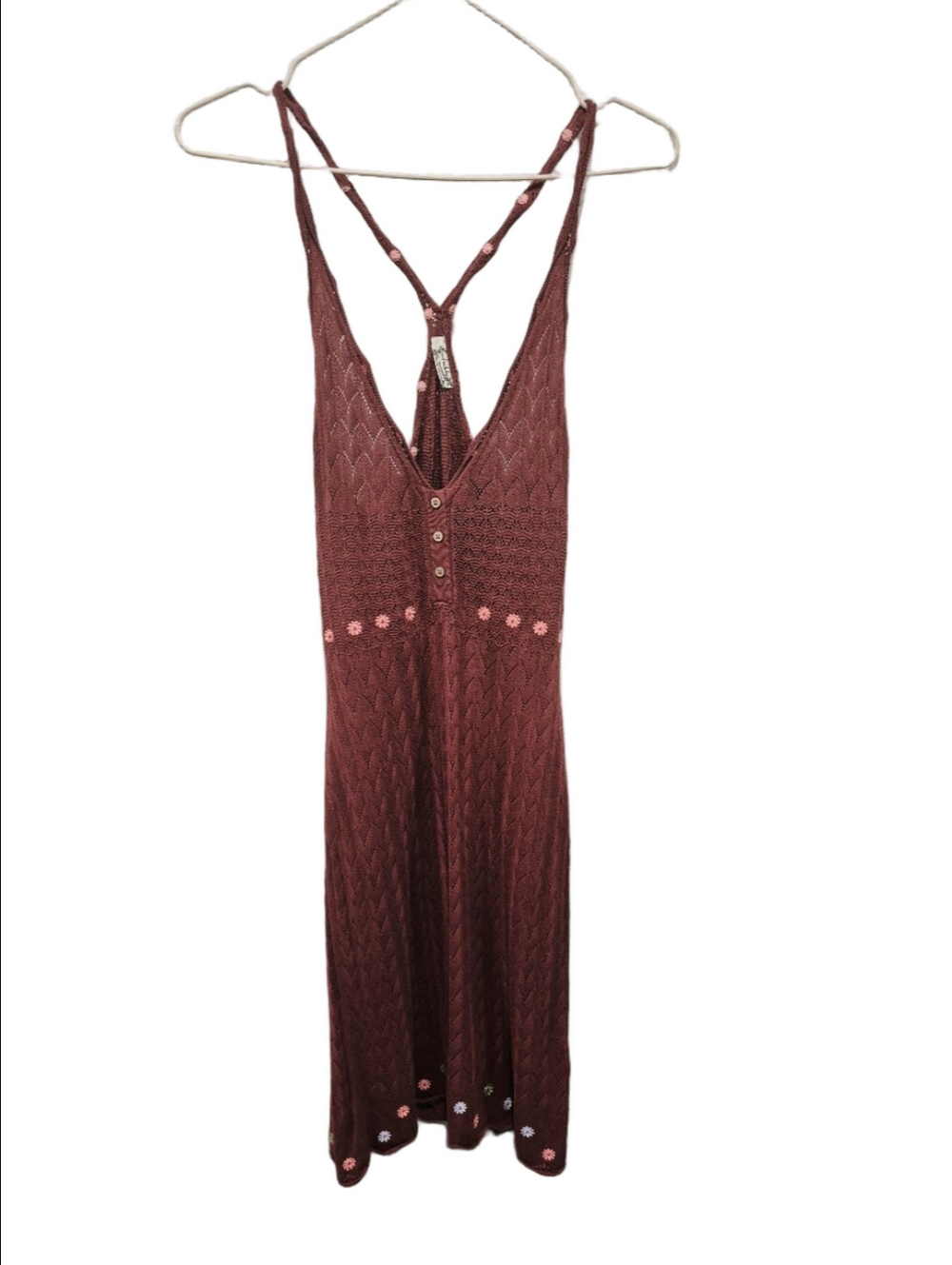 Free People Intimately Lazy Daisy Crochet Chemise Midi Dress - Picture 2 of 12
